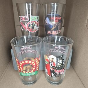 Vintage/Y2K National Lampoon's Christmas Vacation Drinking/Pint Glasses-Set of 4